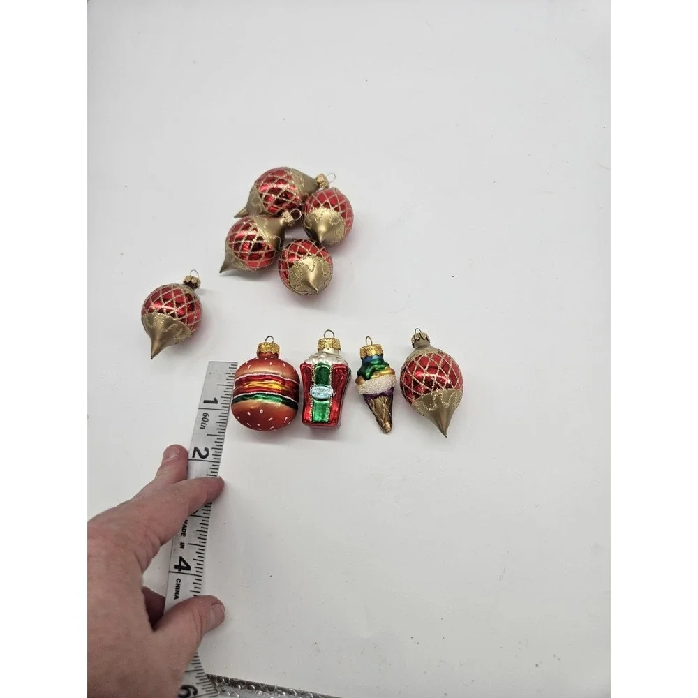 Lot Of 9 Mini Christmas Ornaments